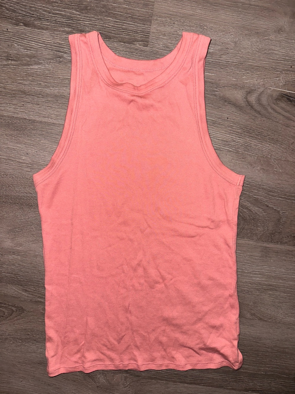 Target Coral Pink Ribbed Tank Top
